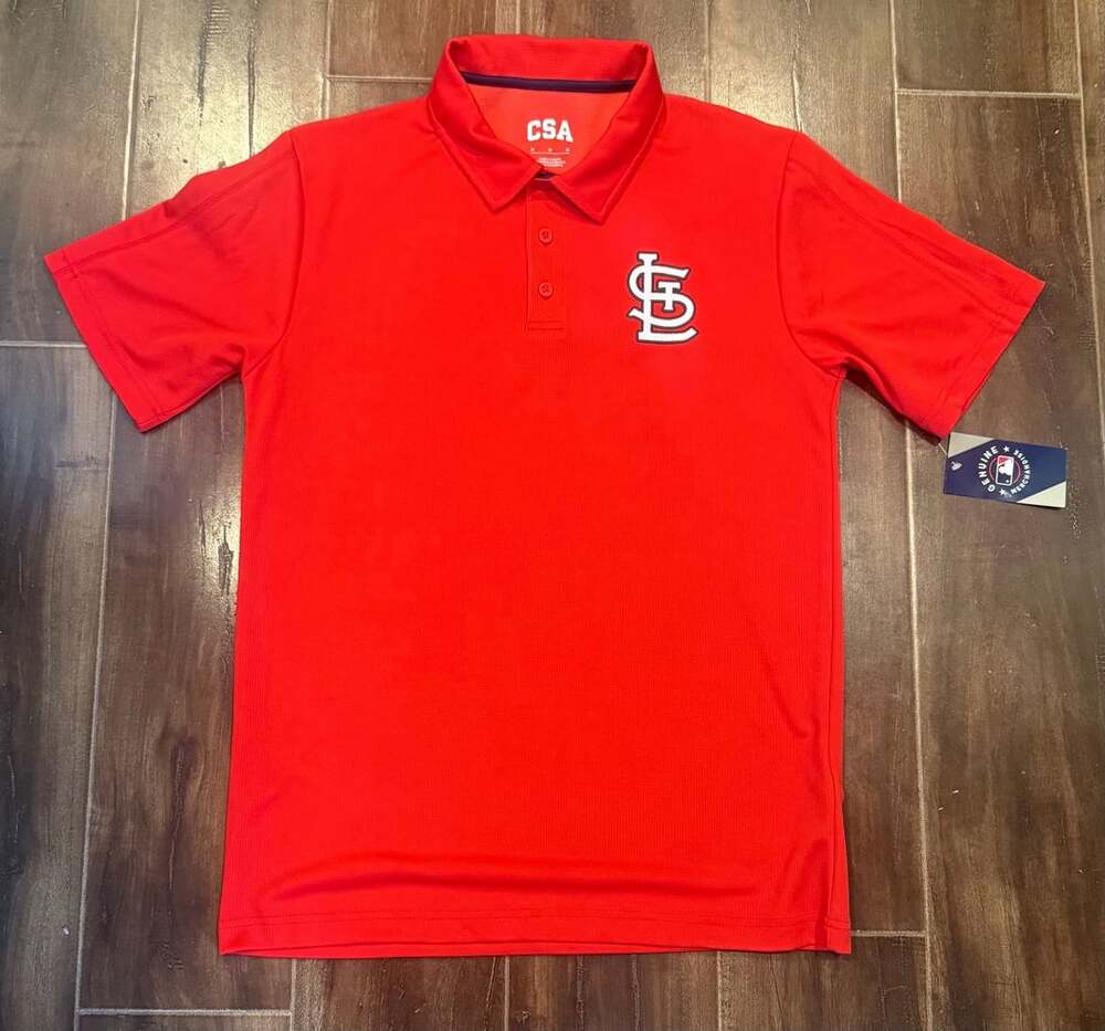 CSA St. Louis Cardinals Polo Size M Red MLB